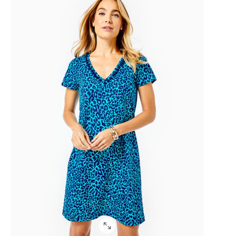Size Large Lilly Pulitzer Etta V-Neck Dress in My Favorite Spot
